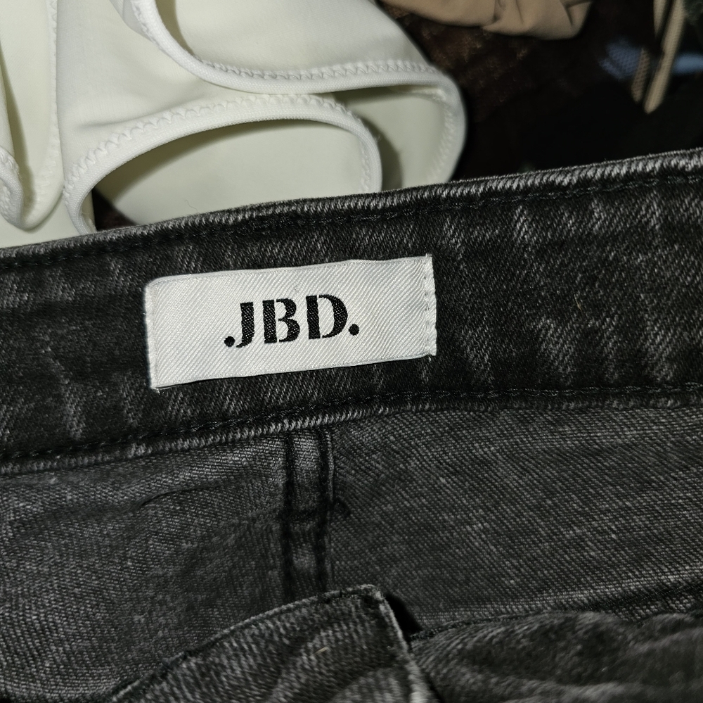 JBD, Women's Black Denim Shorts, Size Small - Picture 6 of 7